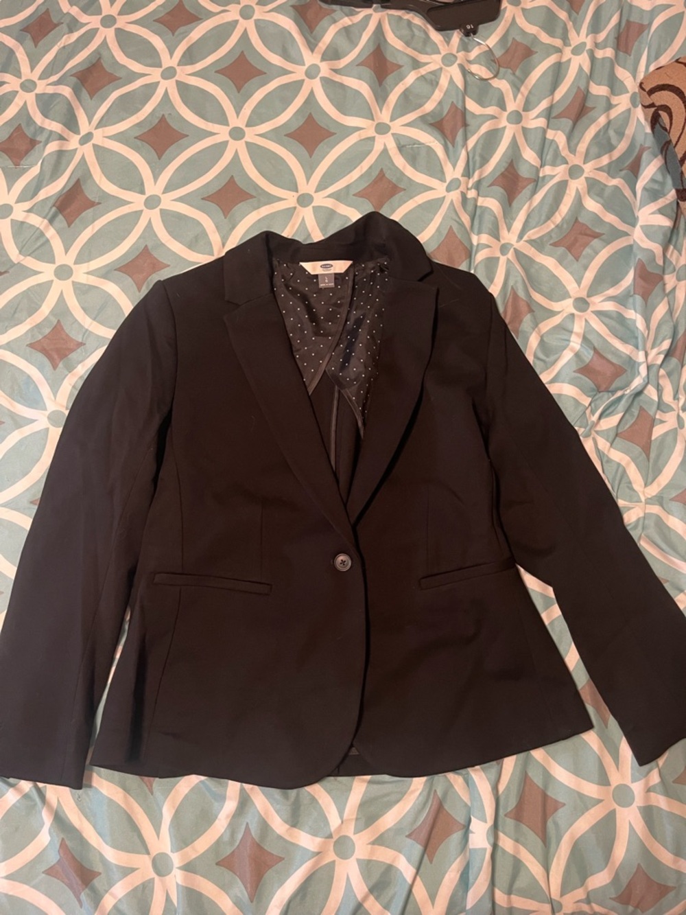 Old Navy Black Women's Single-Button Blazer